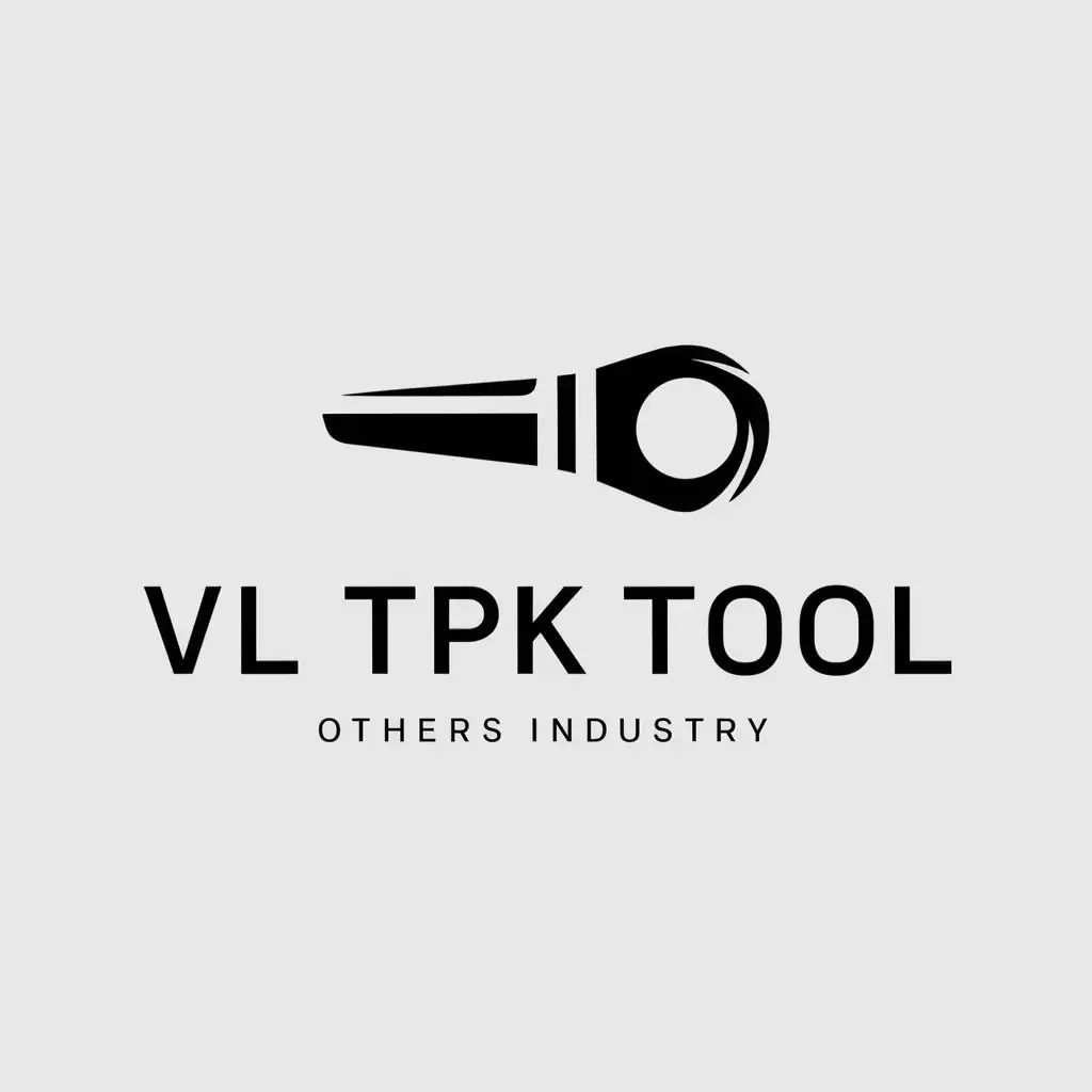 a logo design,with the text "VL TPK Tool", main symbol:tool,Moderate,be used in Others industry,clear background