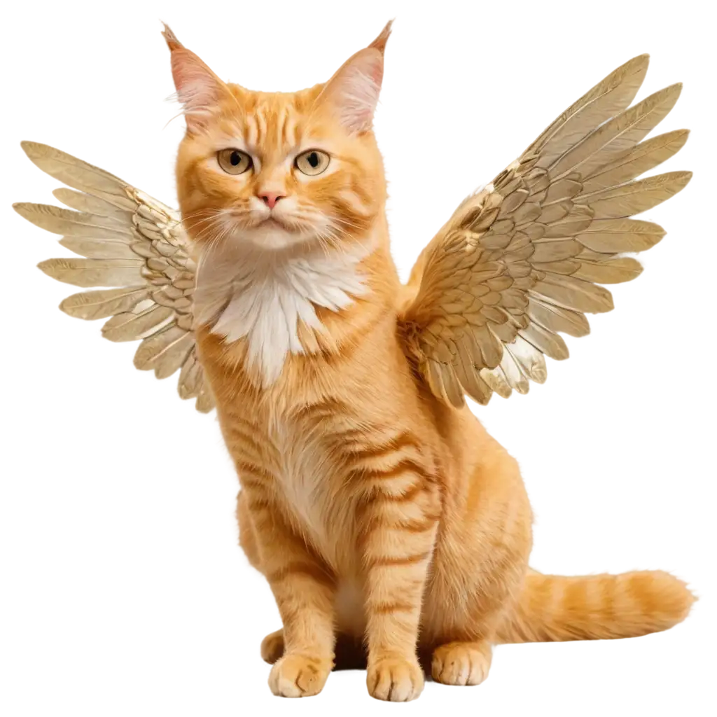 Golden-Winged-Yellow-Cat-PNG-Image-Majestic-Feline-with-Ethereal-Wings