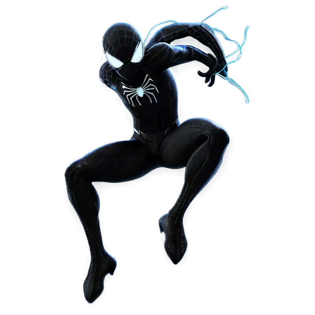 Black-Spider-Man-PNG-with-Neon-Light-Perfect-for-HighQuality-Digital-Art