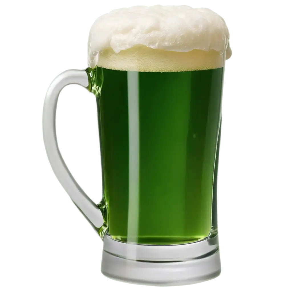 HighQuality-PNG-of-a-Realistic-Glass-Beer-Mug-with-Green-Beer-and-Frothy-Foam