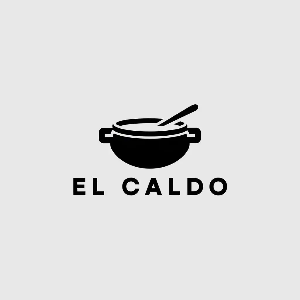 LOGO-Design-For-El-Caldo-Minimalistic-Broth-Food-Magazine-Logo