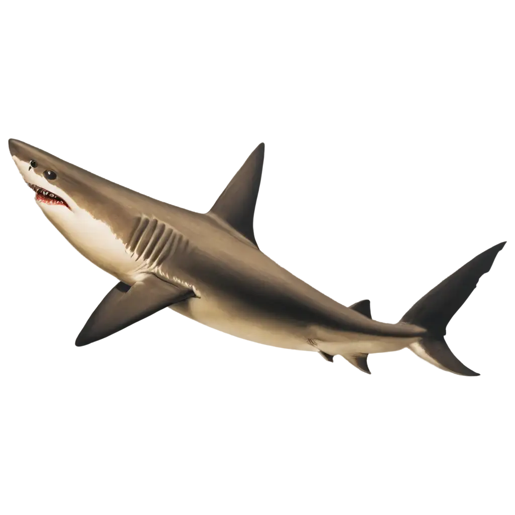 Stunning-PNG-of-a-Shark-in-a-Golden-Vintage-Ocean-Aesthetic