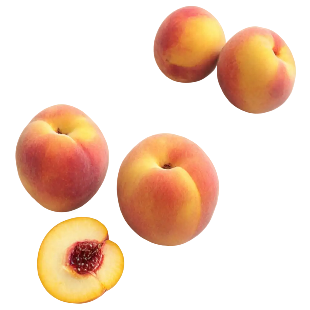 HighQuality-PNG-Image-of-Peaches-Vibrant-and-Clear-for-All-Uses