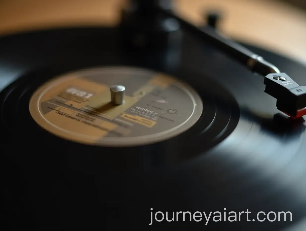 CloseUp-of-Shellac-and-Vinyl-Record-Player-with-Retro-Details
