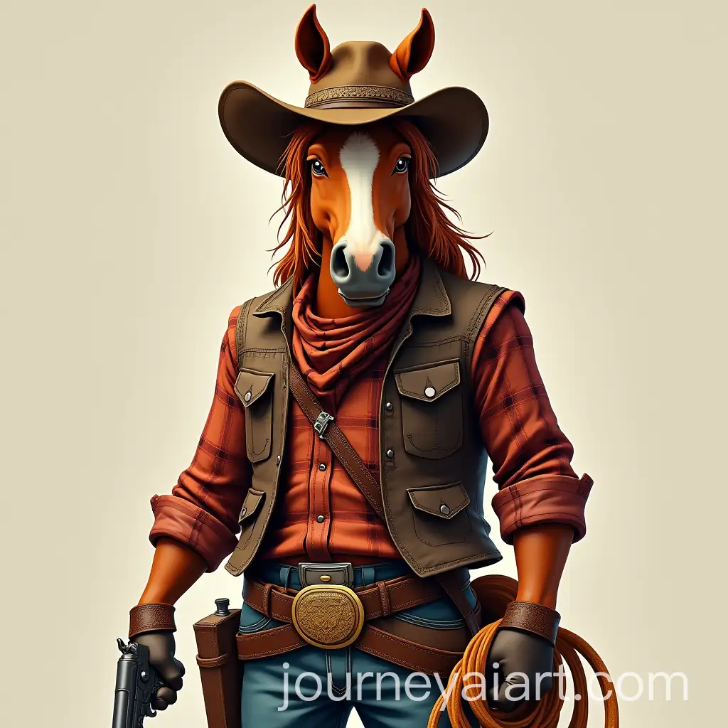 Confident-Cowboy-with-Lasso-and-Revolvers-in-Wild-West-Setting