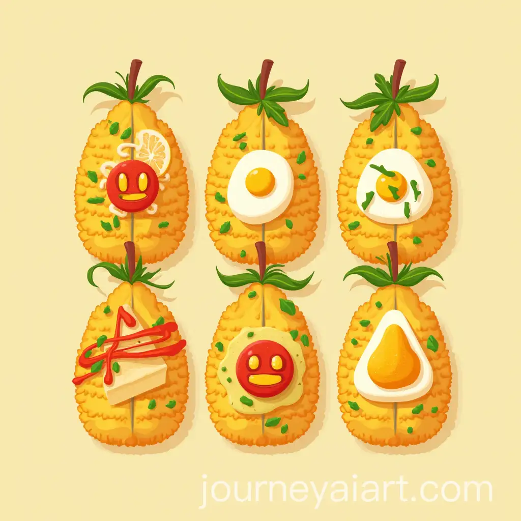 Logo-Design-for-Food-Products-Including-Tofu-Nuggets-Deviled-Eggs-and-Fruity-Lemon-Soda