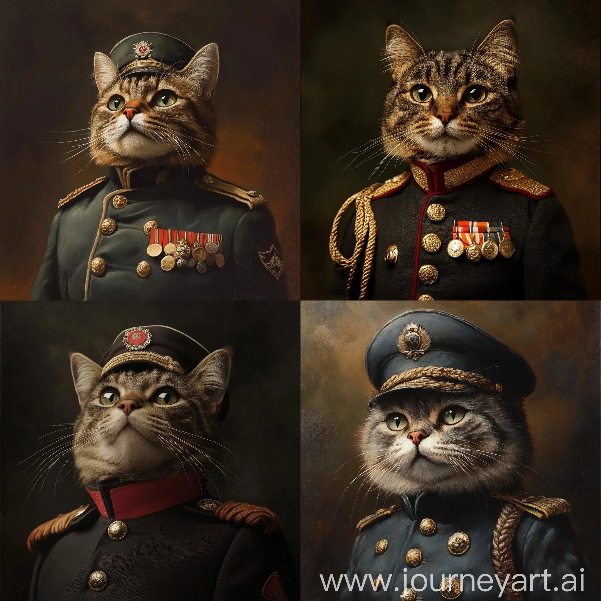 Cat-in-Military-Uniform