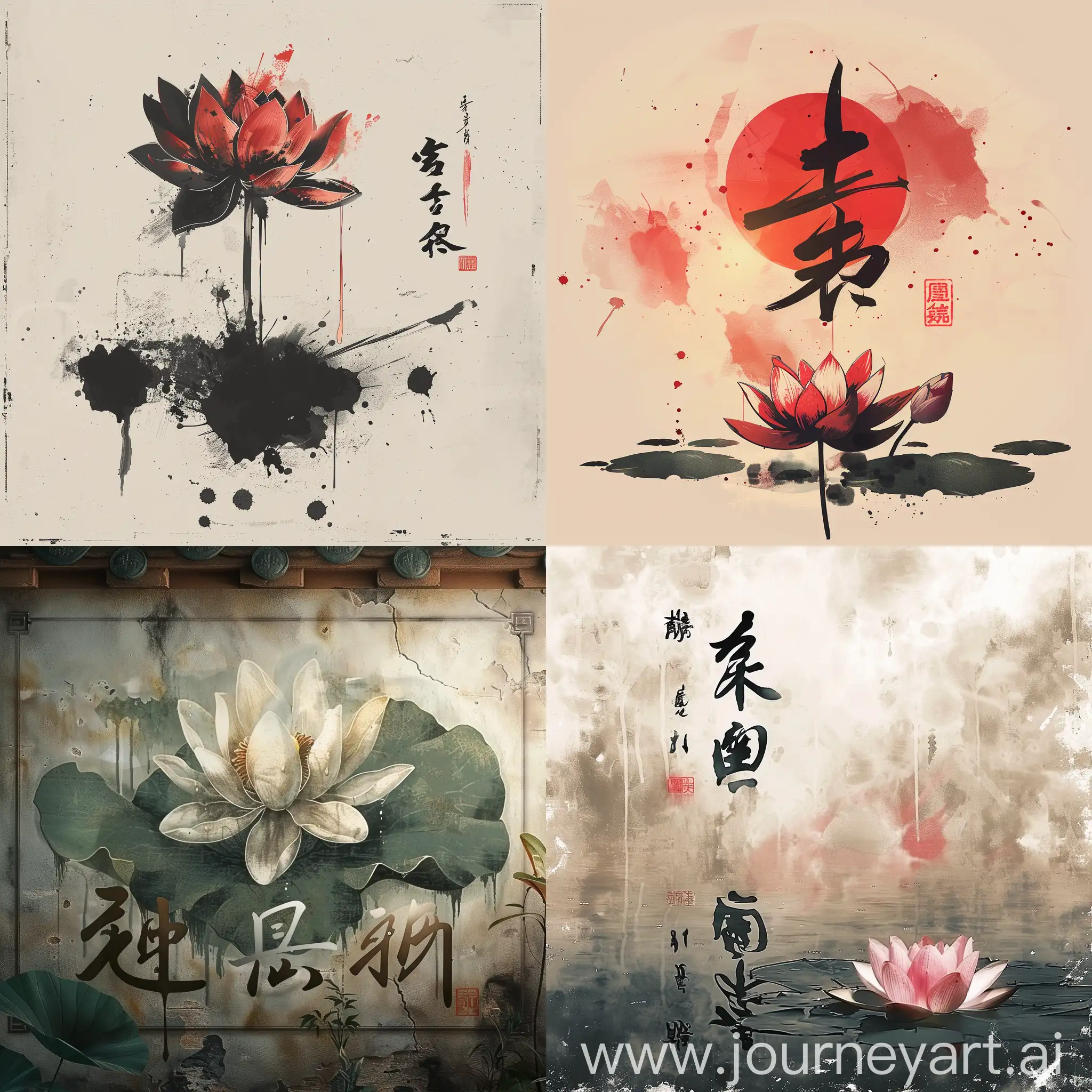 Chinesestyle-Calligraphy-Artwork-with-Clean-Governance-Theme