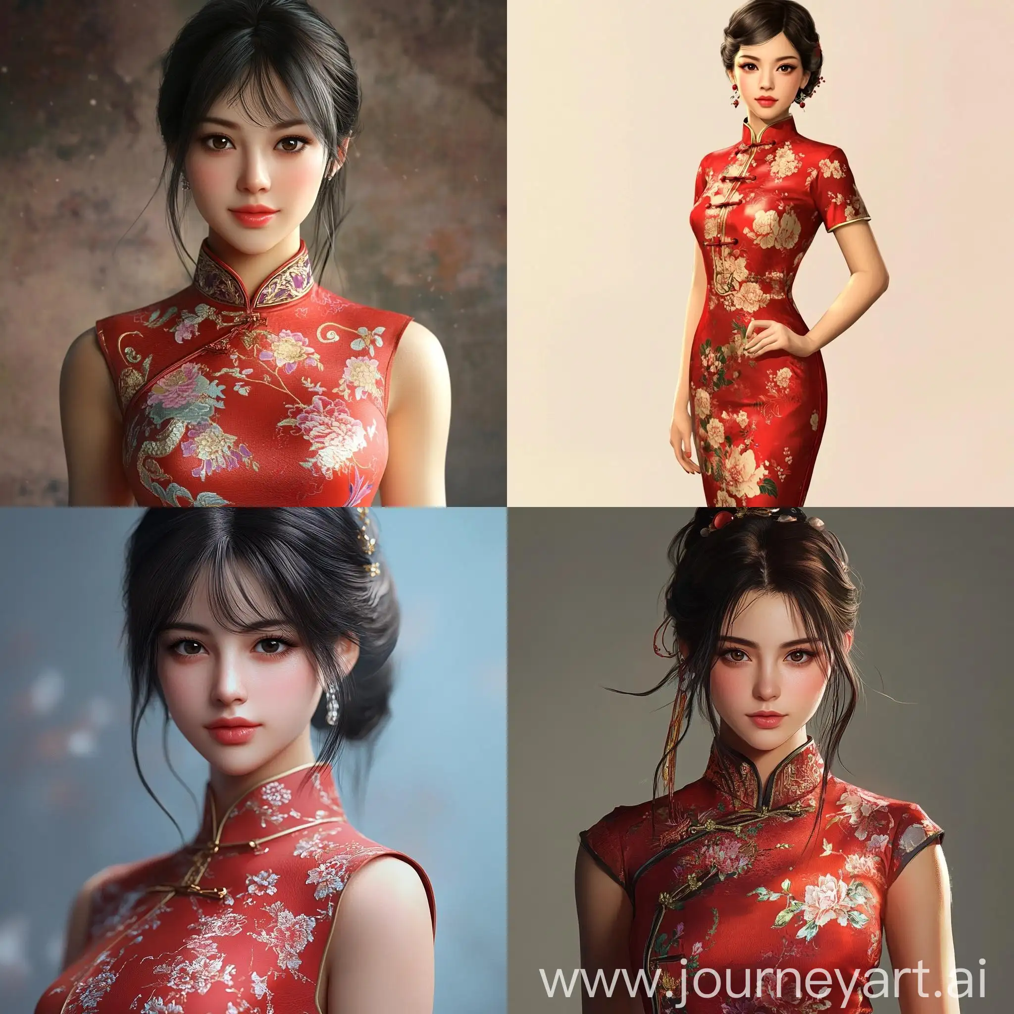 High-Quality-Realistic-Cheongsam-Woman-Portrait