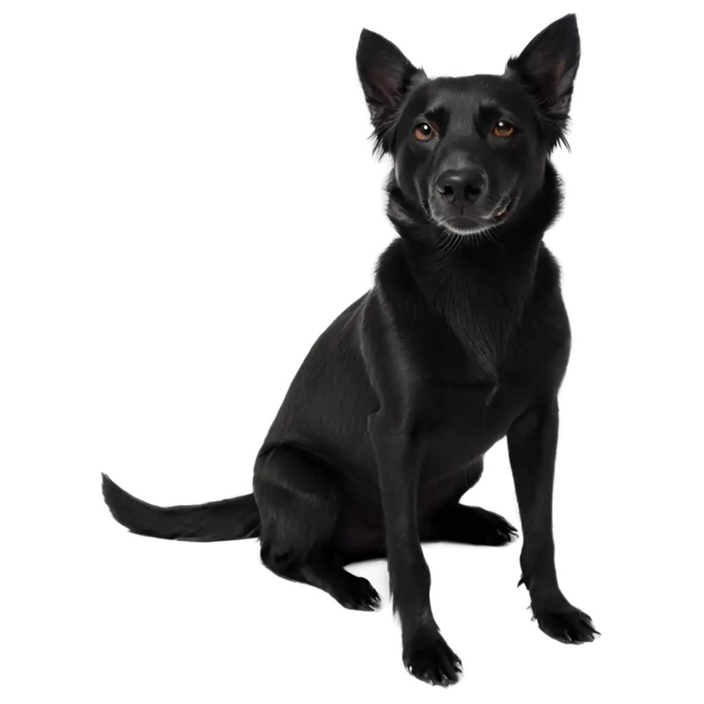 Majestic-Black-Dog-PNG-Stunning-Visuals-for-Versatile-Applications