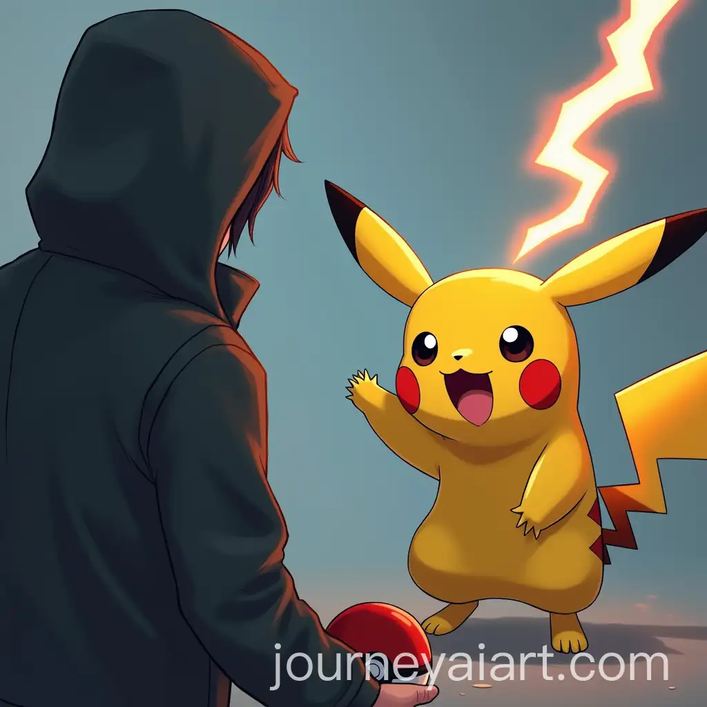 Hurt-Pikachu-Firing-Lightning-Bolt-at-Opponent-with-Mysterious-Figure-in-Battle-Fatigue