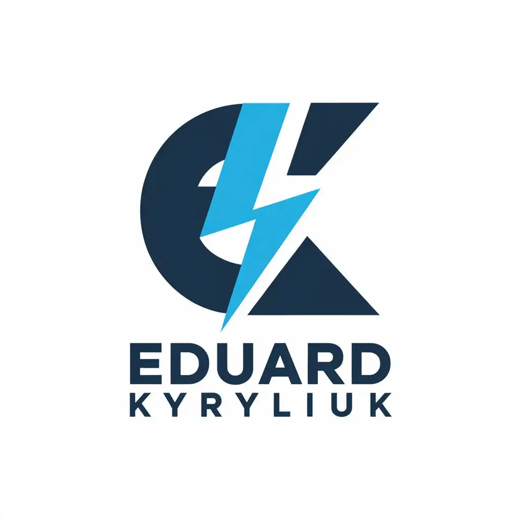 LOGO Design for Eduard Kyryliuk Vector Logo with Text Symbol for Technology Industry