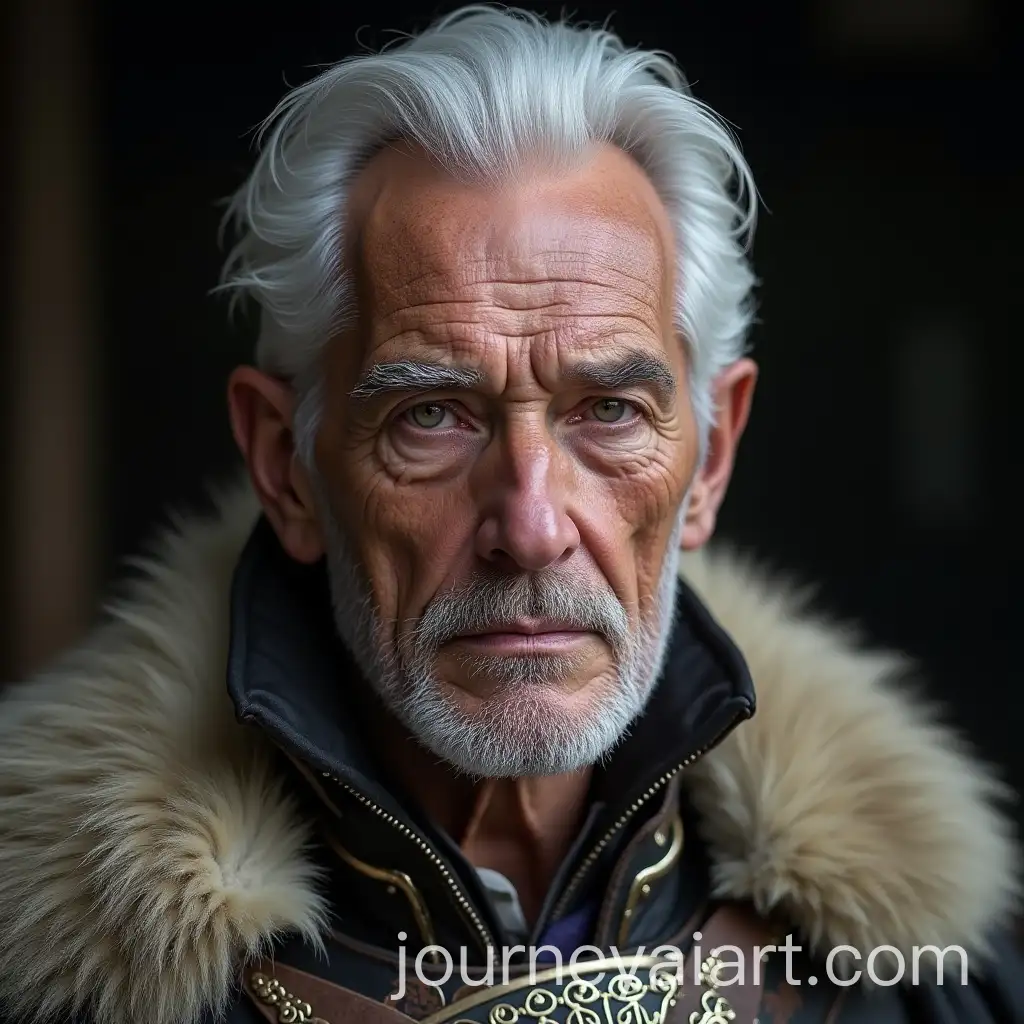 Aged-King-Lucerys-Cast-with-White-Hair-and-Purple-Eyes