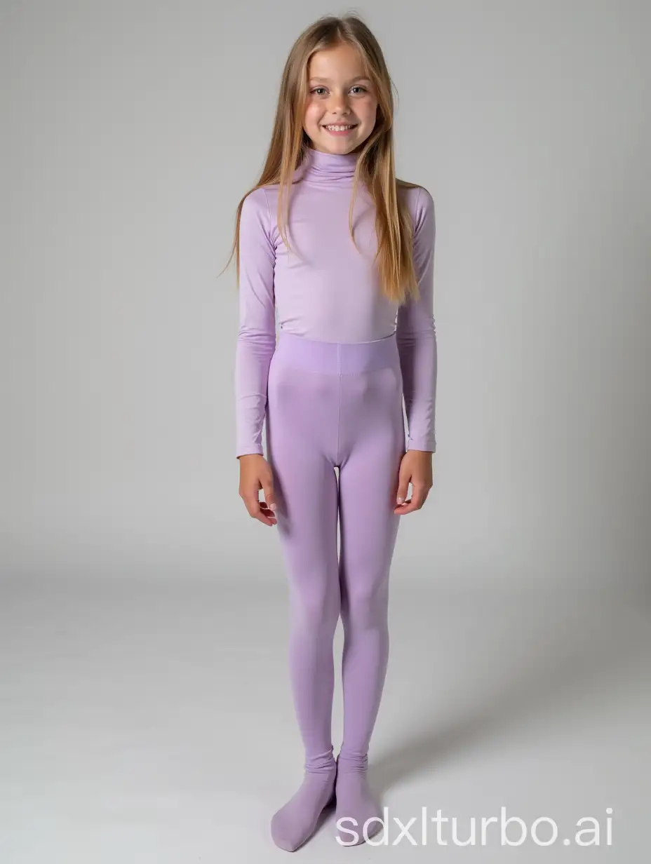 ThirteenYearOld-European-Blonde-Girl-in-Pastel-Purple-Turtleneck-and-Leggings