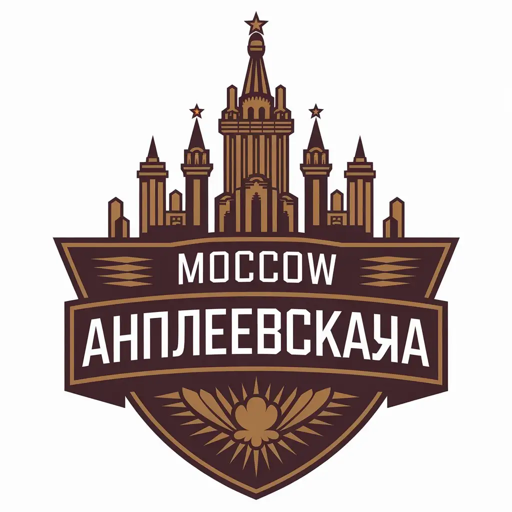 LOGO Design for Moscow Andreevskaya Vector Design with MoscowInspired Symbol for Entertainment Industry