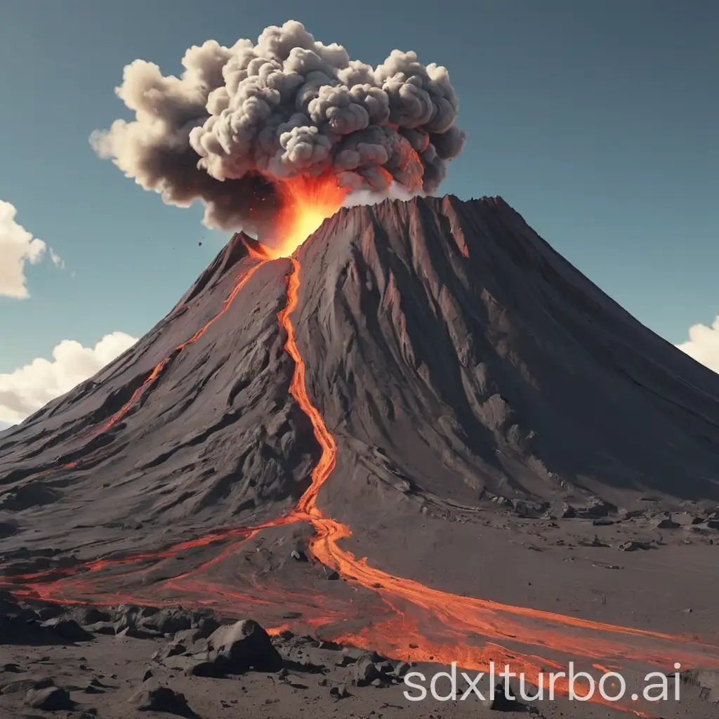 Fiery-3D-Volcano-Eruption-Animation