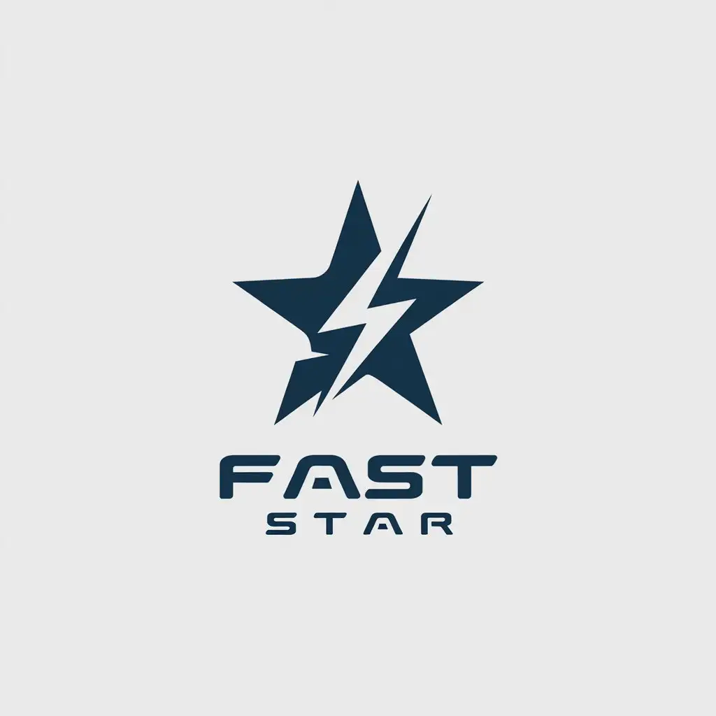 LOGO-Design-For-FAST-STAR-Minimalistic-Symbol-for-Technology-Industry