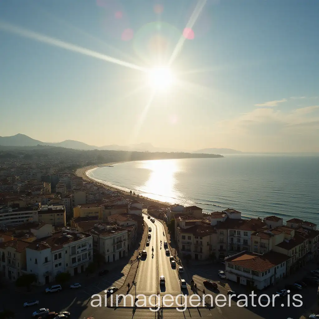 Panoramic-View-of-a-Spanish-City-Under-the-Sun