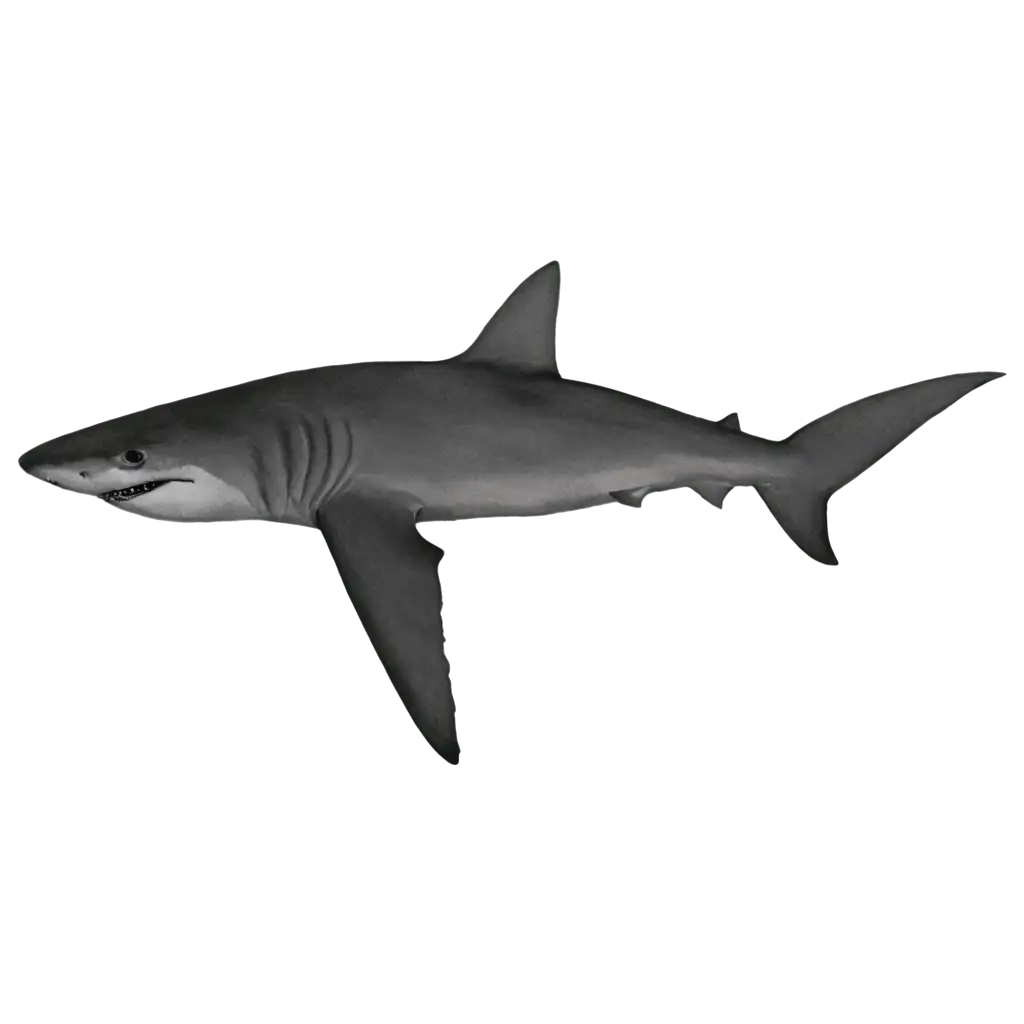 Graphite-Colored-Greeting-Shark-PNG-Image-Capturing-Elegance-in-Monochrome