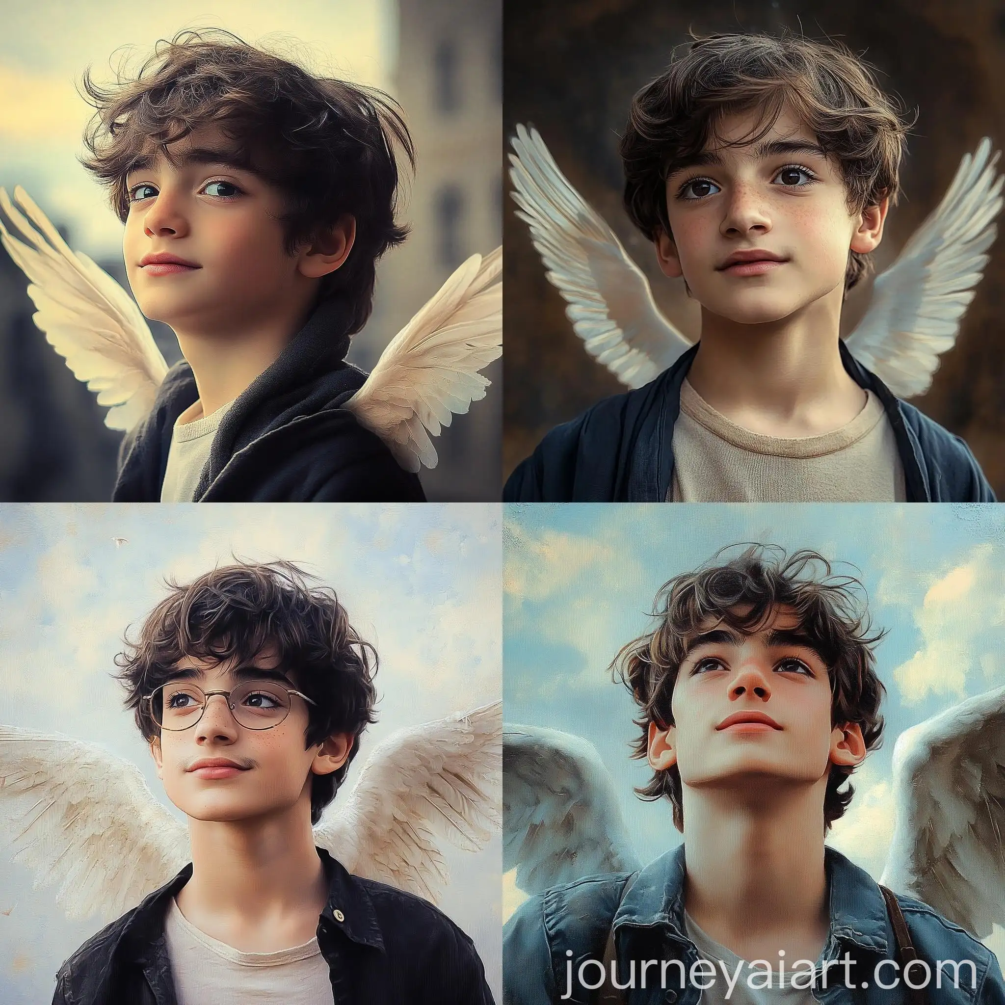 Boy-with-Angel-Wings-in-Ethereal-Light