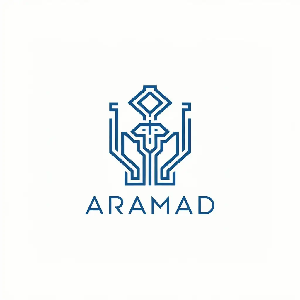 LOGO-Design-for-Aramad-Emblem-of-Power-and-Wealth-with-a-Complex-Vector-Style-for-the-Finance-Industry