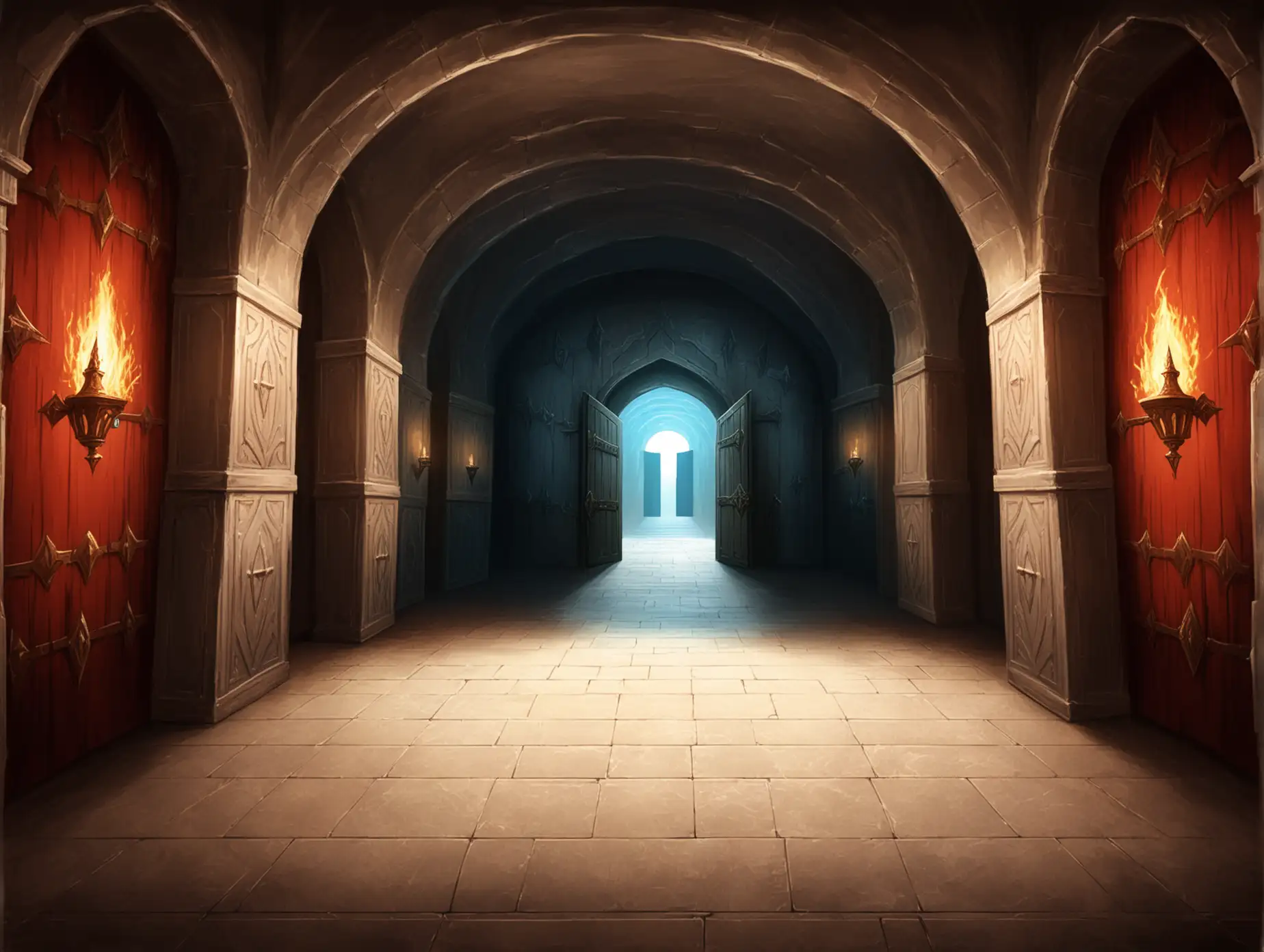 Fantasy-Arena-Corridor-with-Doorway-Backdrop