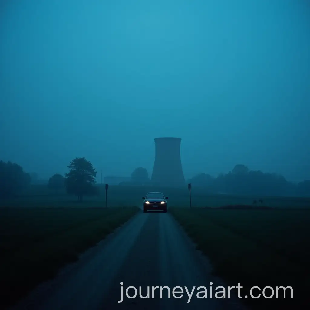 Mysterious-Nuclear-Power-Plant-in-Foggy-Countryside-with-Eerie-Sky