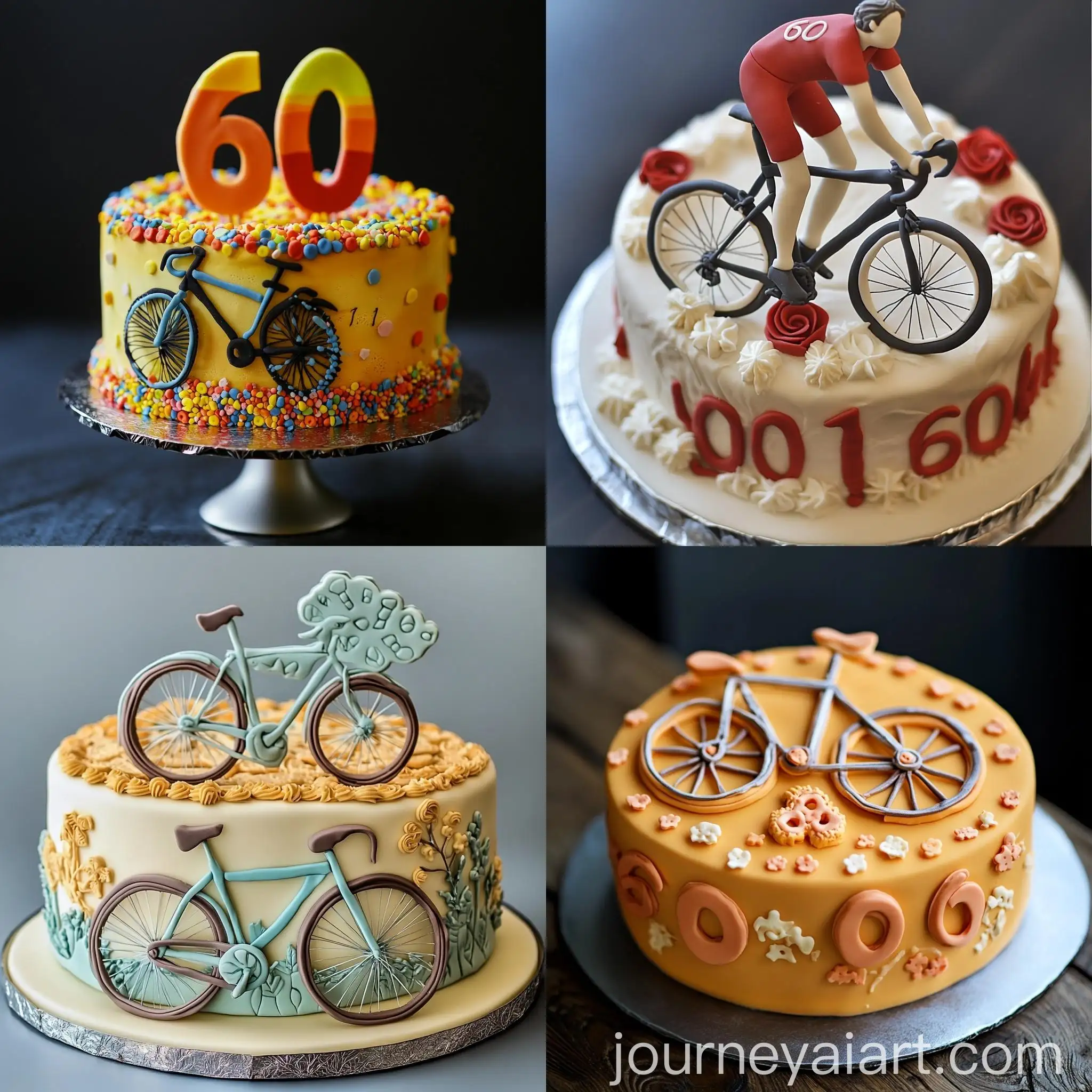 Man-Celebrates-60th-Birthday-with-CyclingThemed-Cake
