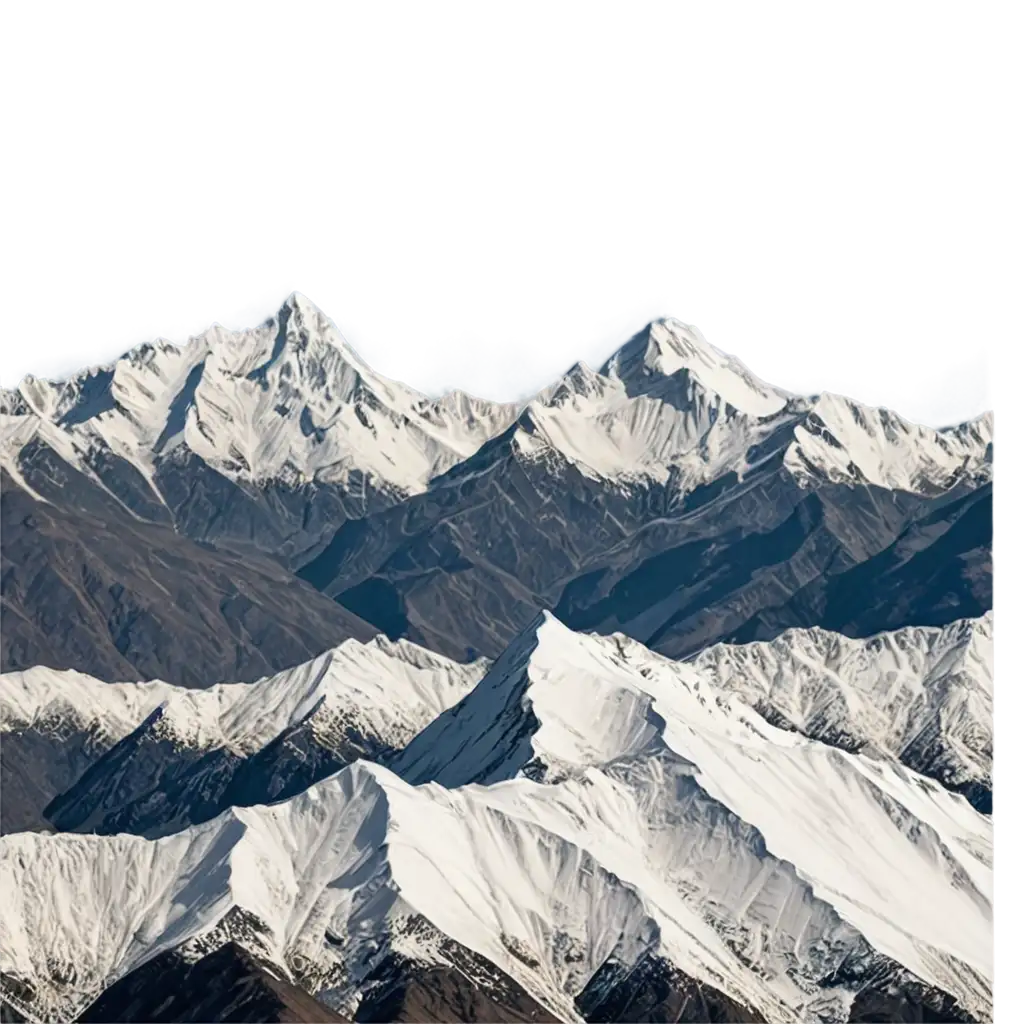 SnowCovered-Cordillera-Mountain-Range-PNG-Image-for-Clear-and-Crisp-Visuals