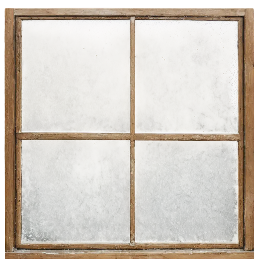 Old-Clear-Window-with-Dirty-Glass-PNG-HighQuality-Transparent-Image-for-Creative-Use