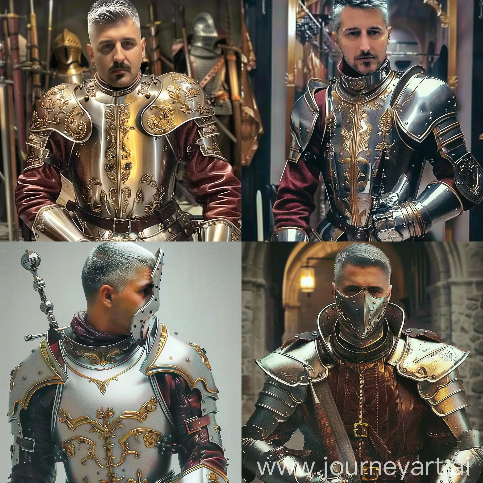 Silver-and-Gold-Knight-Armor