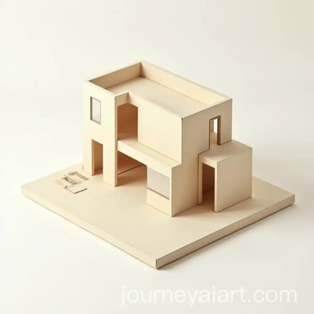 Isometric-Cardboard-Model-of-Modern-House-with-Soft-Studio-Lighting