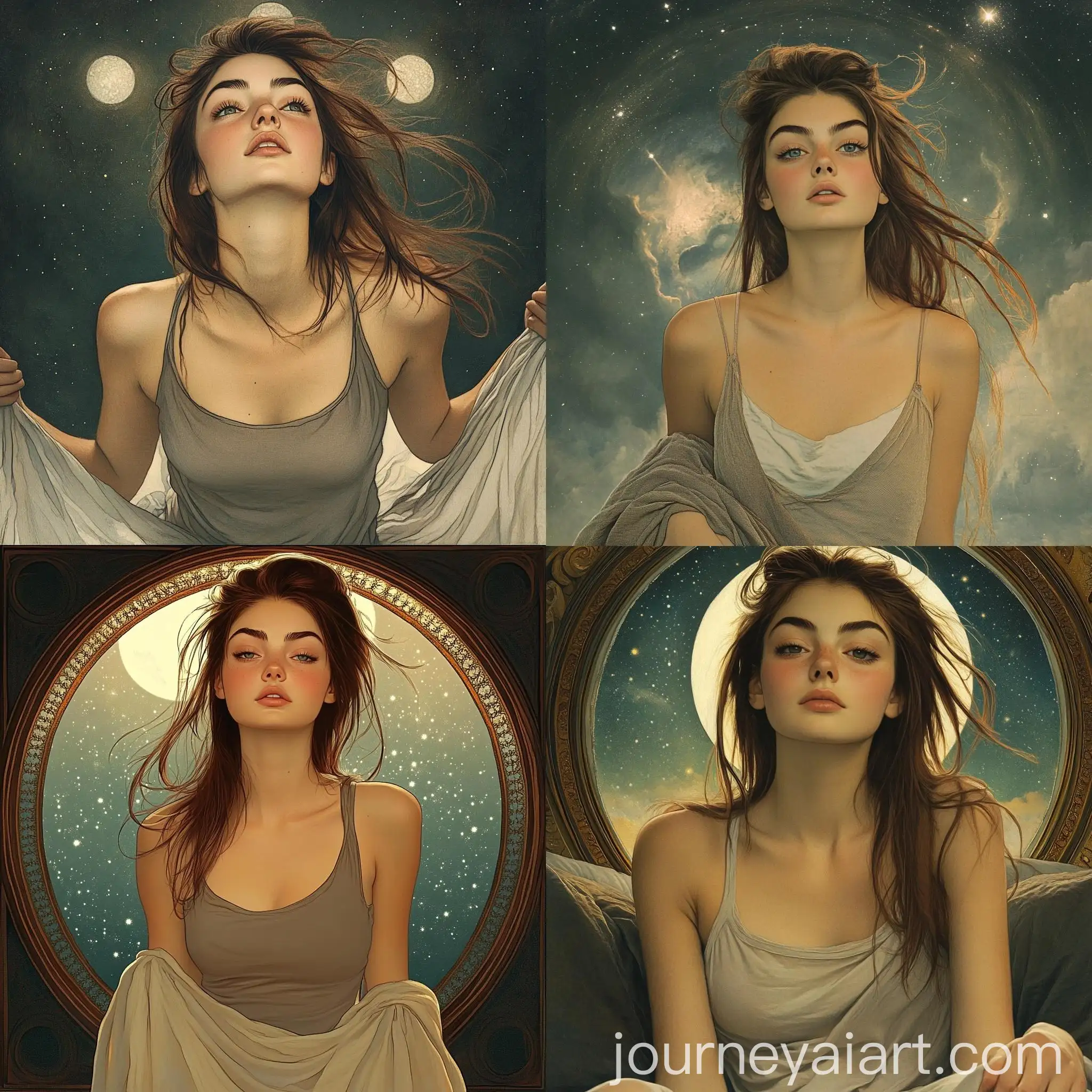Goddess-of-the-Sky-and-Stars-in-Alphonse-Mucha-Style