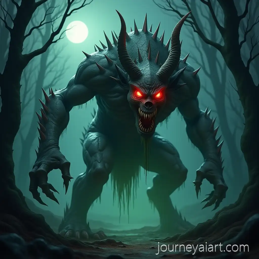 Terrifying-Monster-Lurking-in-a-MistAI-Art-Prompt-Expansiony-Forest-at-Night