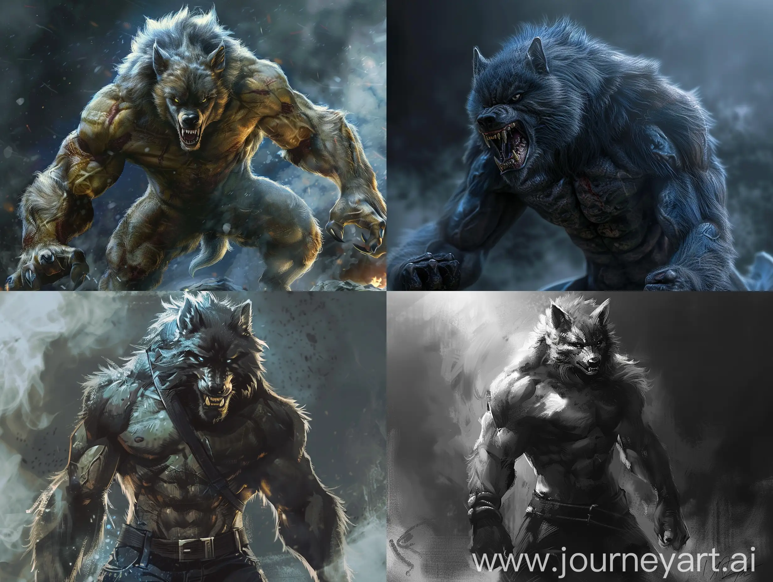 Muscular-Werewolf-in-Moonlit-Forest