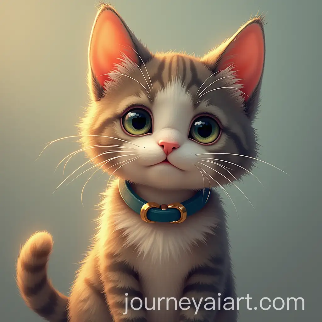 Cute-Cat-with-Playful-Expression-in-a-Minimalist-Setting