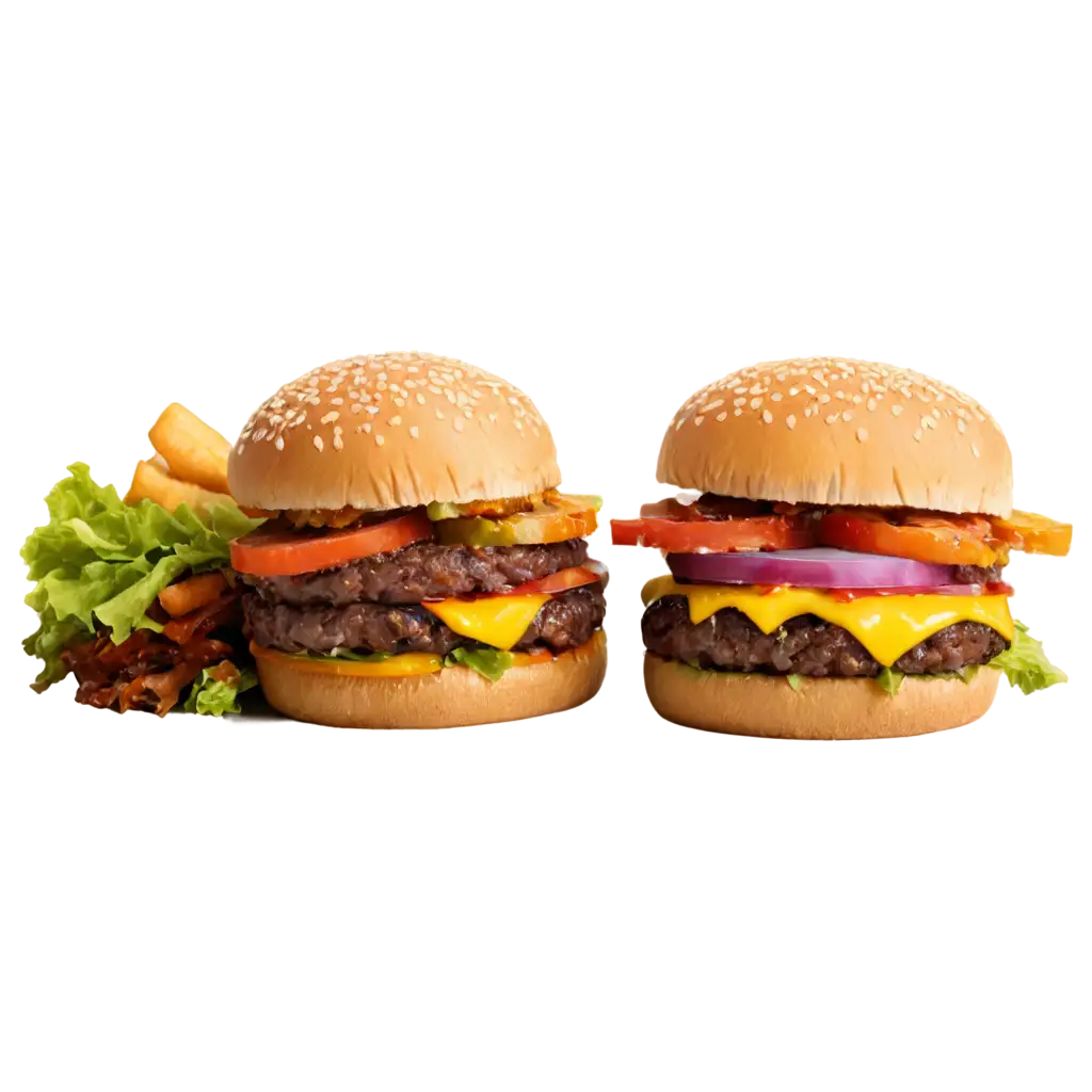 Double-Height-Burger-PNG-Image-for-HighQuality-Visuals