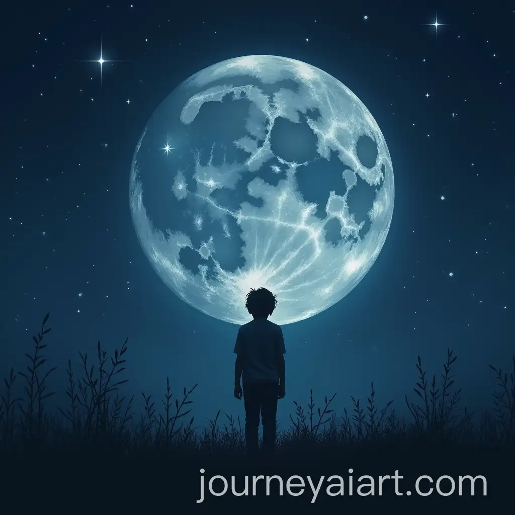 Lonely-Boy-Under-the-Shining-Moon