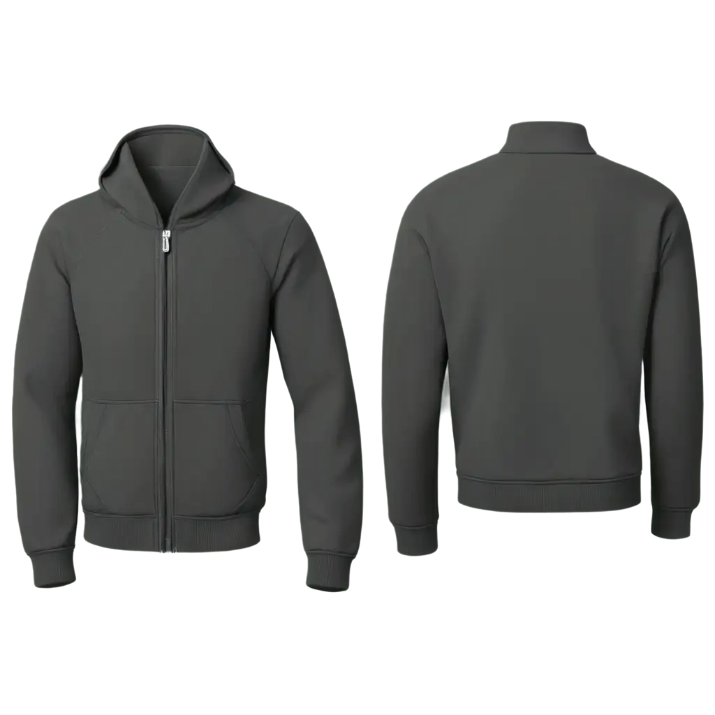 2D-Black-Track-Jacket-Design-PNG-PNG-Design-Usage-Front-Back-Right-Left-View-for-Fashion-Apparel