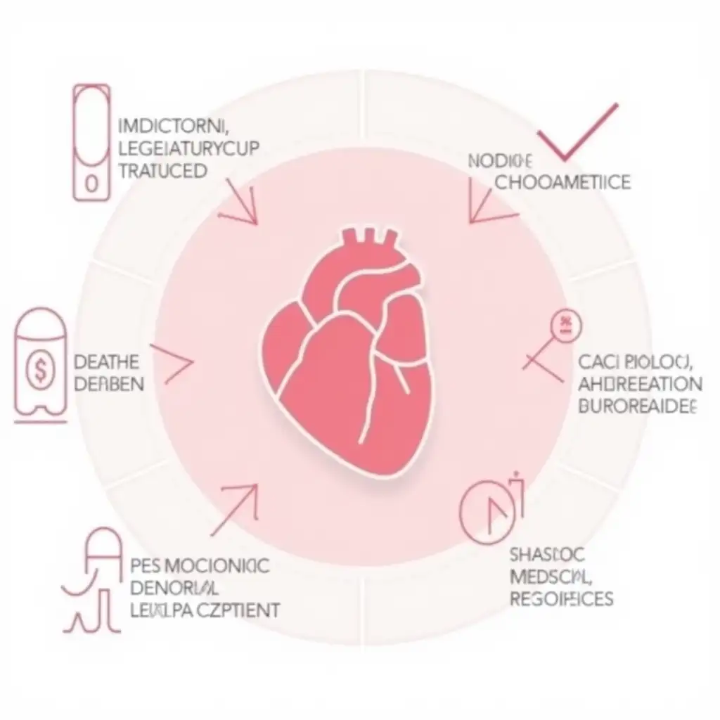 Cardiovascular-Health-Management-and-Adherence-Impact-Diagram