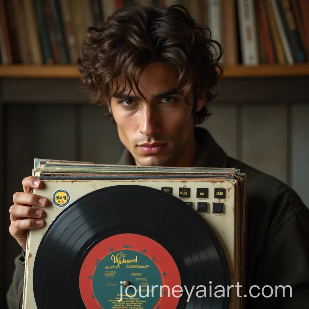 Jacob-Elordi-withAI-Image-Prompt-Expansion-Vinyl-Record-Collection-Photorealistic-Portrait