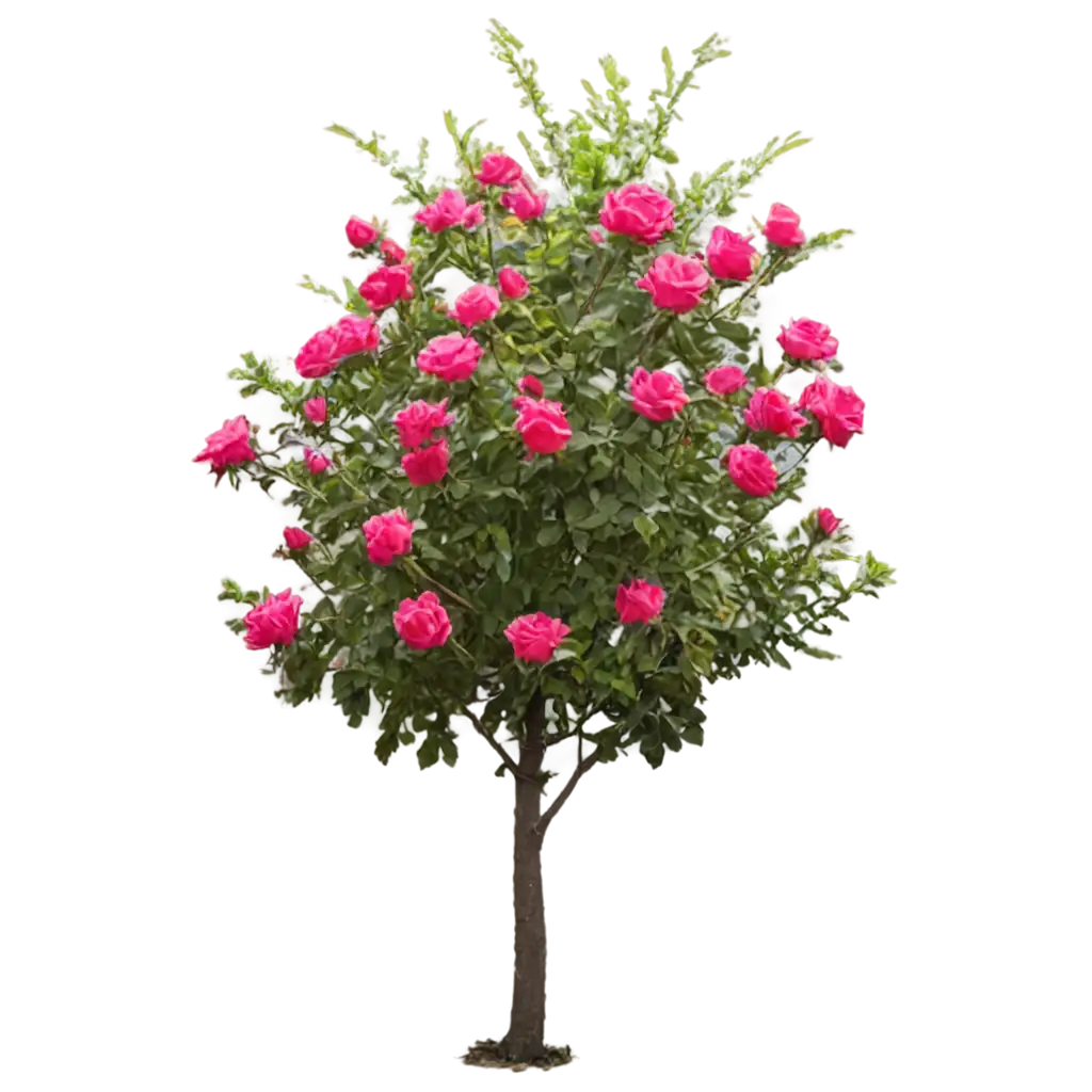 Rose-Tree-PNG-Image-High-Quality-and-Transparent-Background-for-Versatile-Design-Applications