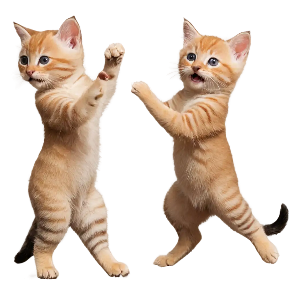 Dancing-Kittens-PNG-Image-Joyful-Feline-Choreography-Captured-in-High-Definition