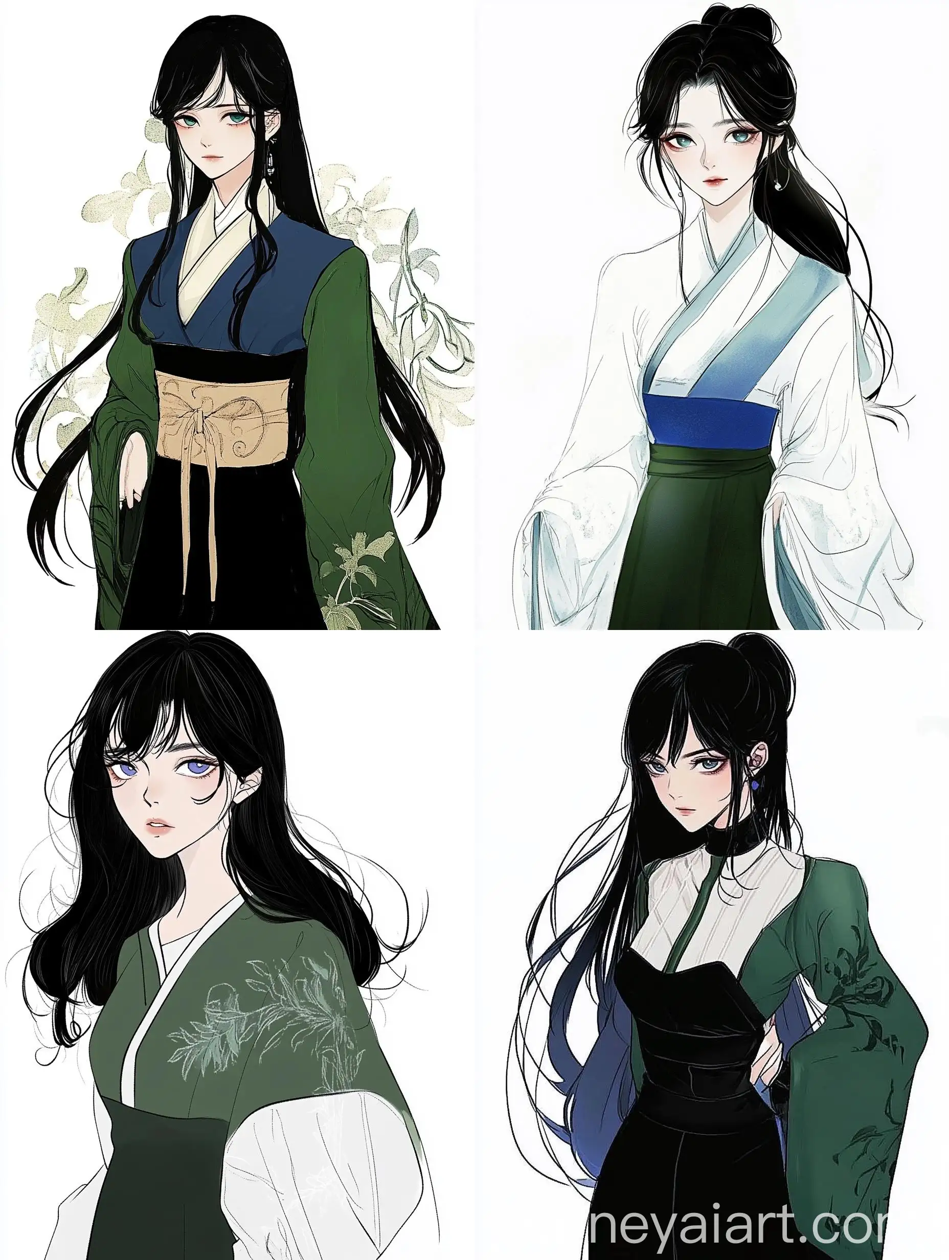 Colorful-Manhwa-Girl-in-Traditional-Dress