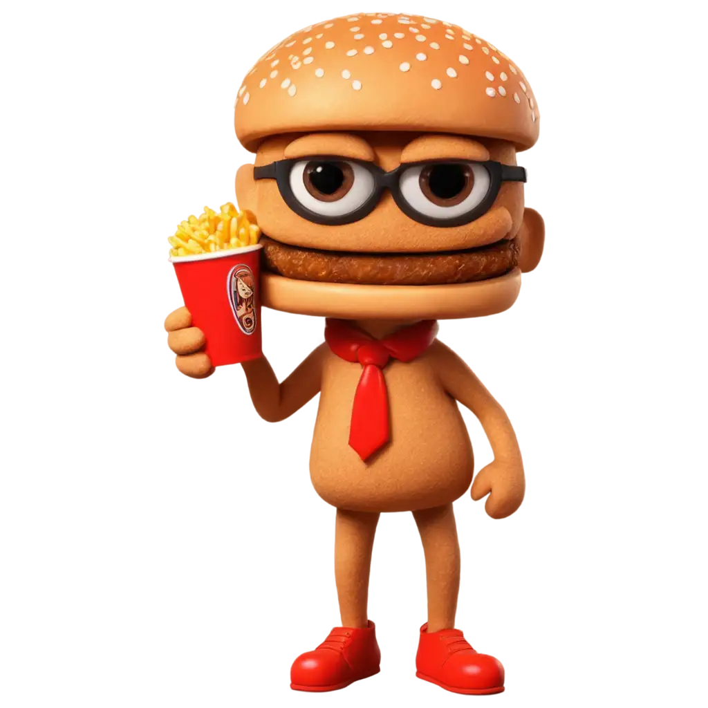 Fun-and-Animated-Fast-Food-Mascot-PNG-with-Playful-Expression-and-Cartoonish-Features