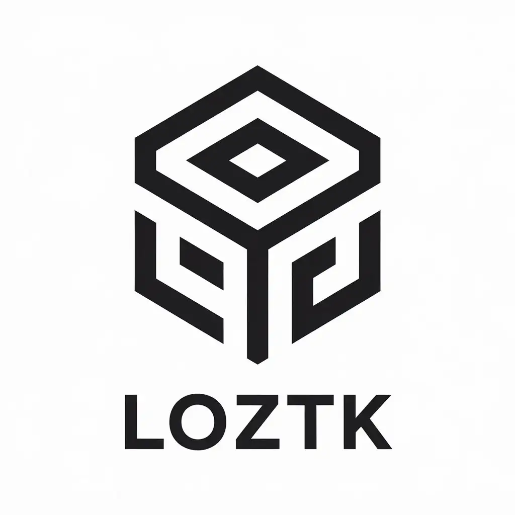 LOGO Design for Loztk Vector with Convert and Moderate Symbol for Internet Industry