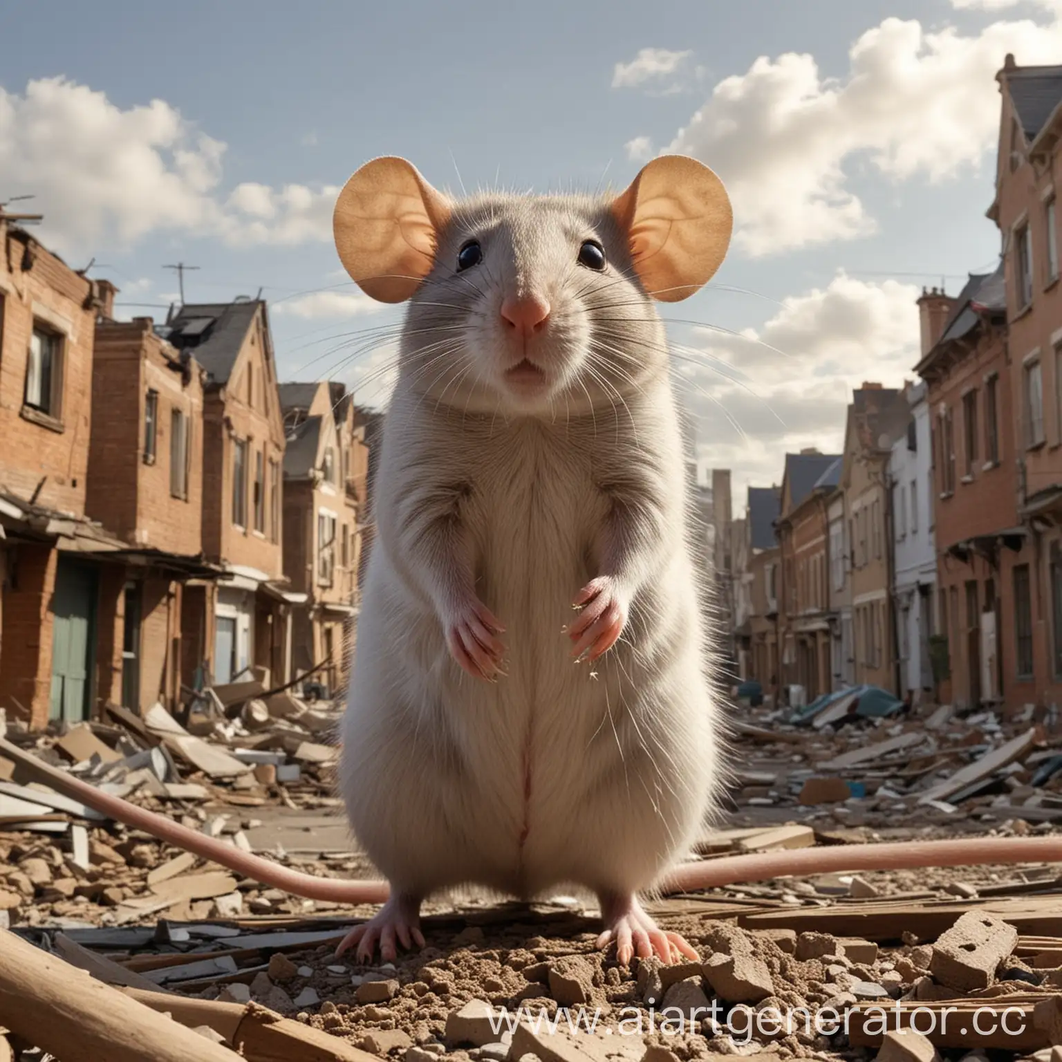 Giant-Rat-Toppling-City-Buildings