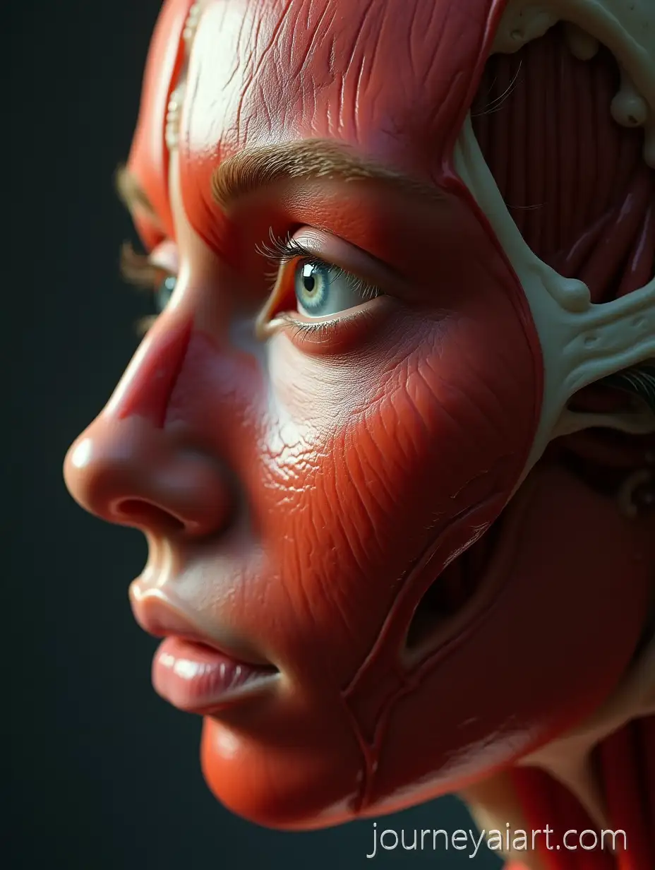 Hyperrealistic-Anatomical-Face-with-ExposedAnatomical-face-illustration-Facial-Muscles-for-Educational-Illustration