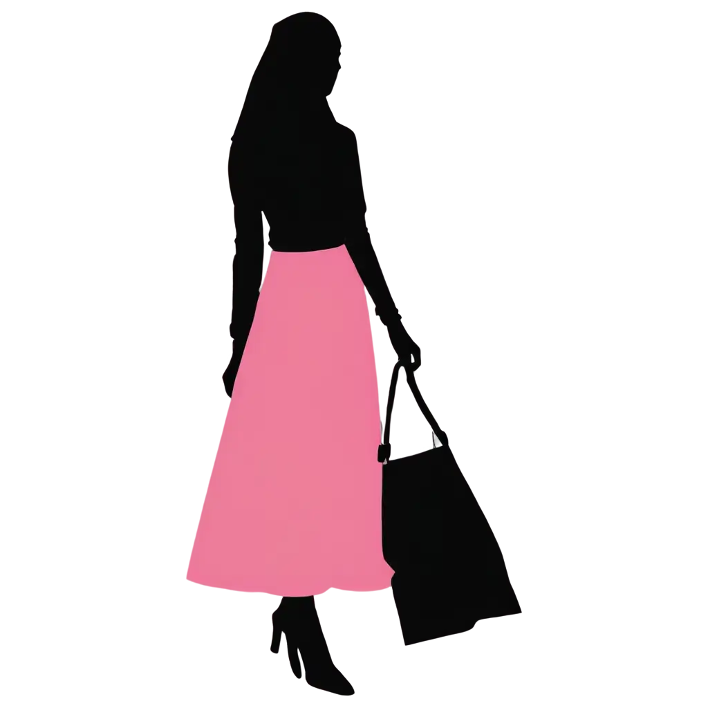 Hijab-Woman-in-Pink-Silhouette-PNG-Elegant-and-Versatile-Image-for-Creative-Use