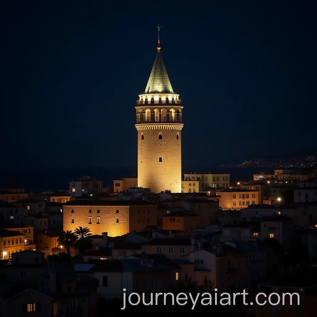 Forgotten-Tower-of-Marseille-at-Night